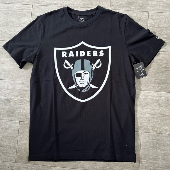 Men's BORN X RAISED Las Vegas Raiders Raider Nation Tee T-Shirt Black Sz L Large - Picture 1 of 8